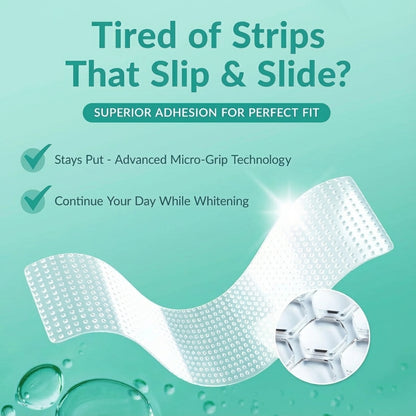 Meansmile Professional Whitening Strips with Coconut Oil & No Mess Formula